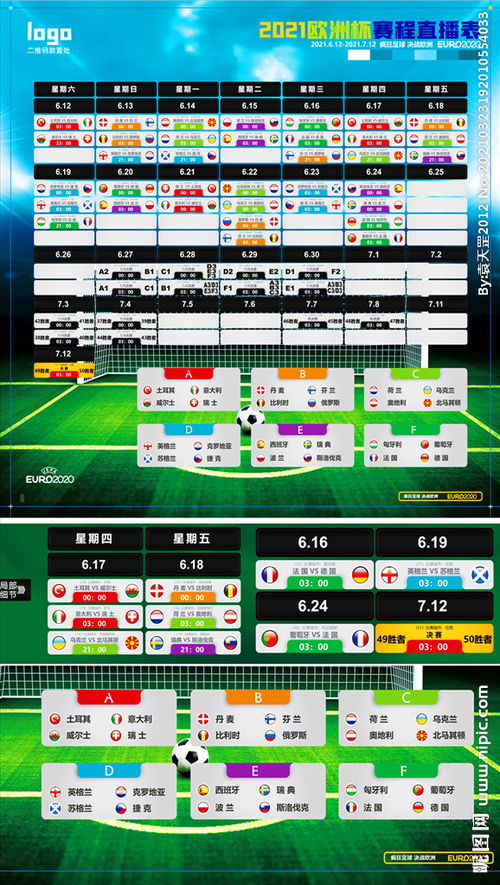2021年世界杯欧洲赛程表：一场足球盛宴的狂欢指南